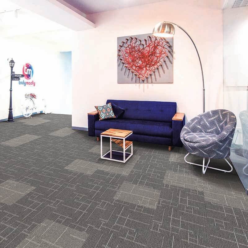 color zoning carpet